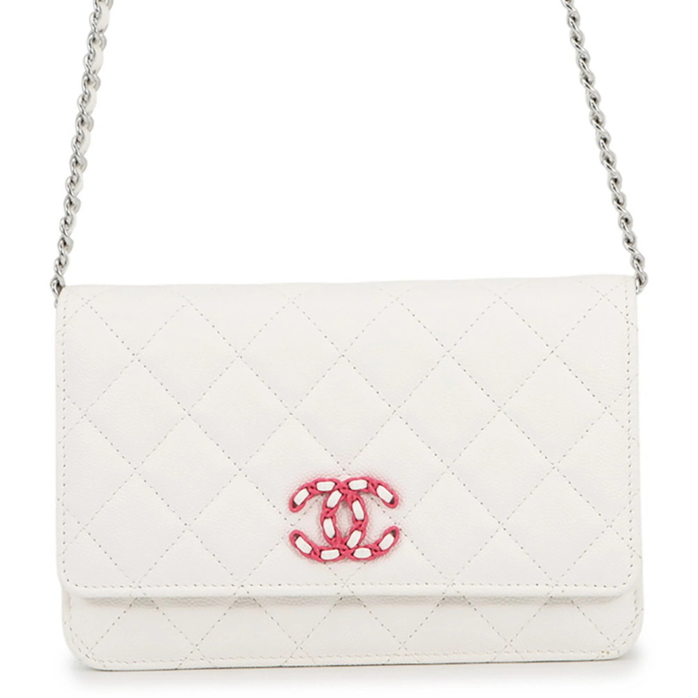 Chanel wallet, chain Coco Mark, Matelassé, CHANEL19, caviar leather, CHANEL w...